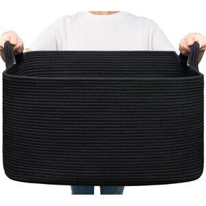 Large Laundry Basket, Blanket Basket Living Room, Storage Basket for Toys,